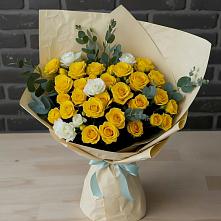 Букет цветов из:  Розы в Савинский