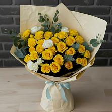 Букет цветов из:  Розы в Савинский