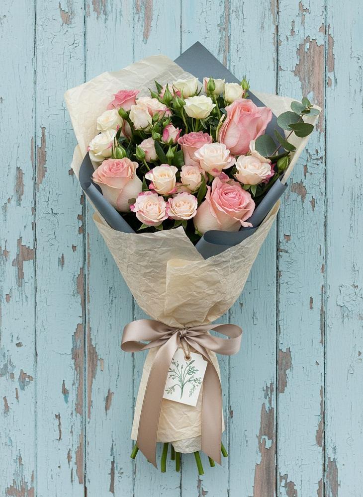 Букет цветов из: Розы в Савинский