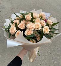 Букет Кремовые розы Латте в Савинский