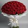 Букет 101 Красная роза Блэк Мэджик в Савинский