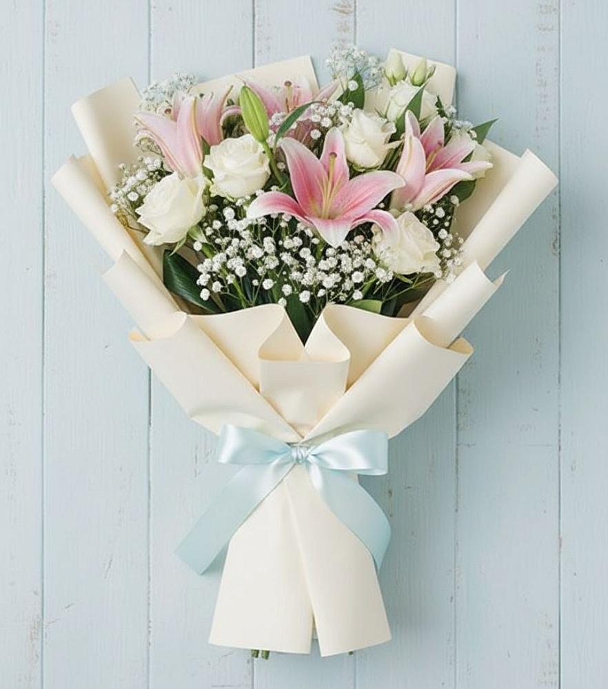 Букет цветов из: Лилии в Савинский