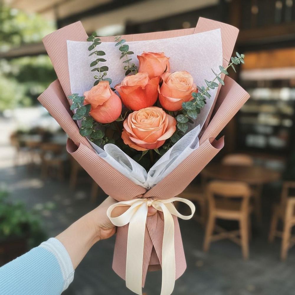 Букет цветов из: Розы в Савинский