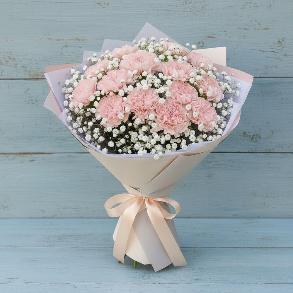 Букет цветов из: Гвоздики в Савинский