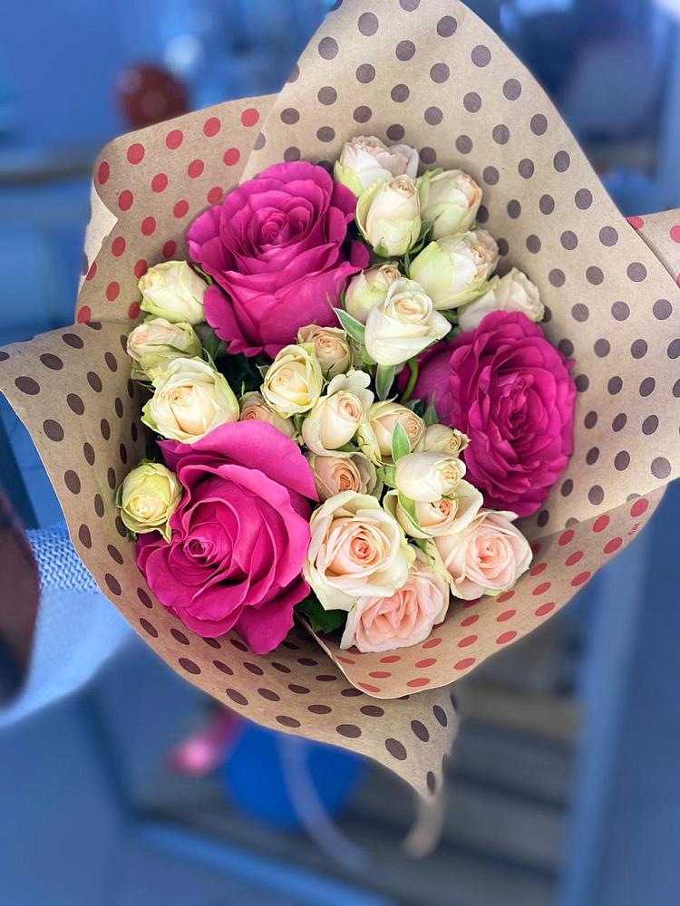 Букет цветов из: Розы в Савинский