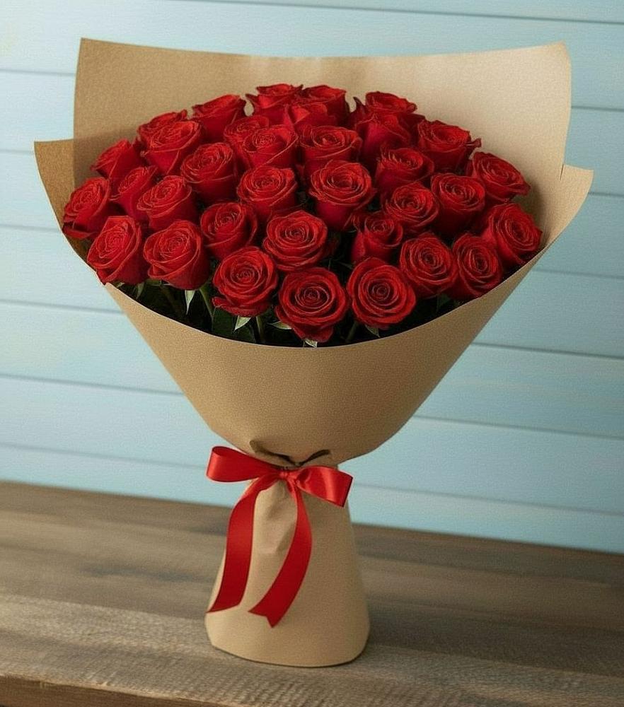 Букет Красные розы Милано в Савинский