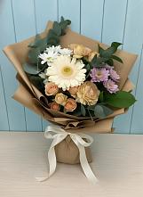 Букет цветов из:  Герберы и Хризантемы в Савинский