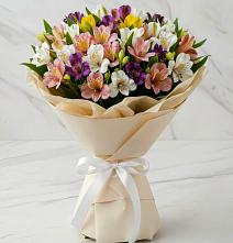Букет цветов из:  Альстромерии в Савинский