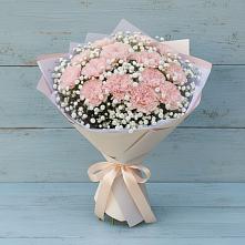 Букет цветов из:  Гвоздики в Савинский