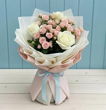Букет цветов из:  Розы в Савинский