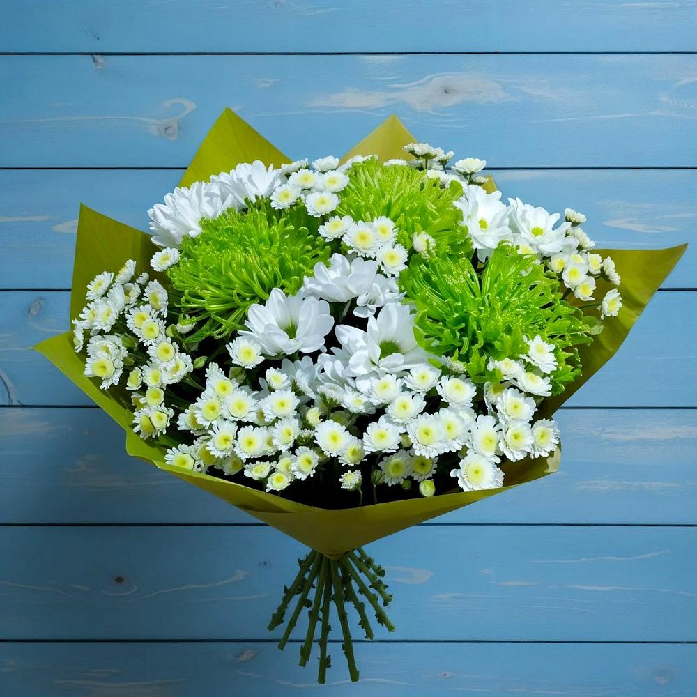 Букет цветов из: Хризантемы в Савинский