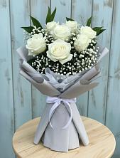 Букет цветов из:  Розы в Савинский