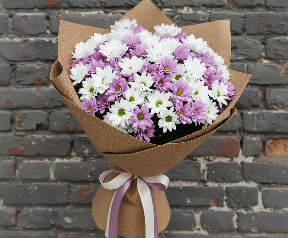 Букет цветов из: Хризантемы в Савинский