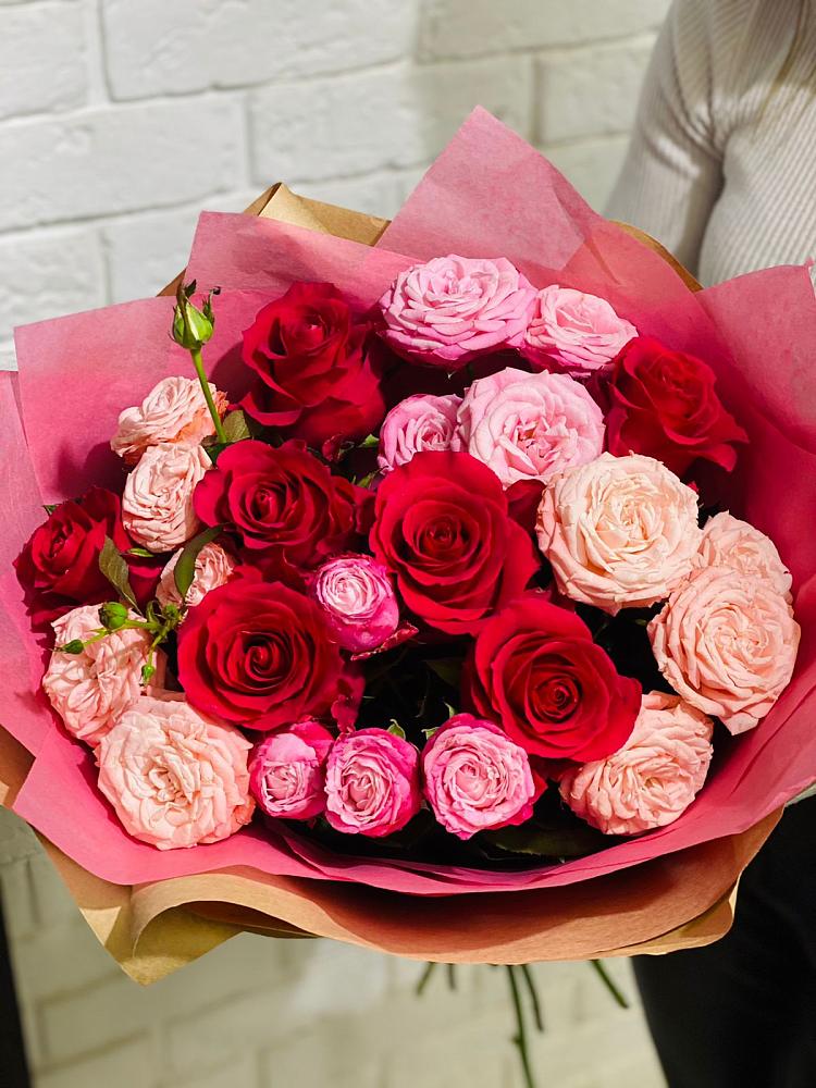 Букет цветов из: Розы в Савинский