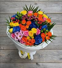 Букет цветов из:  Розы и Хризантемы в Савинский