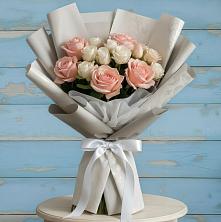 Букет цветов из:  Розы в Савинский