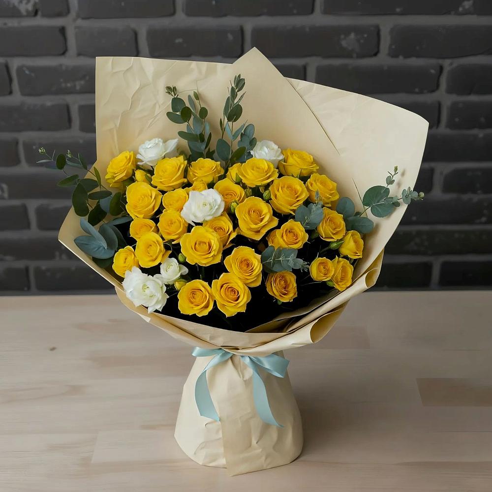 Букет цветов из: Розы в Савинский