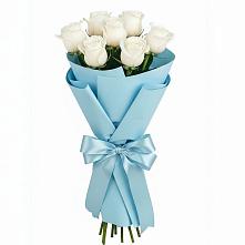 Букет 7 белых роз Проуд в Савинский