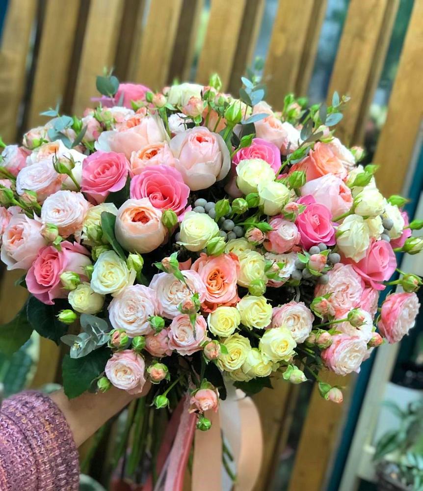 Букет цветов из: Розы в Савинский