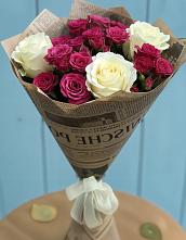 Букет цветов из:  Розы в Савинский
