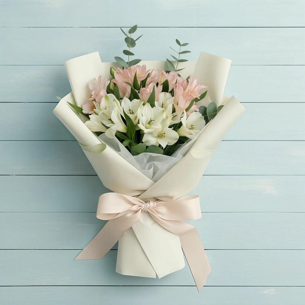 Букет цветов из: Альстромерии в Савинский