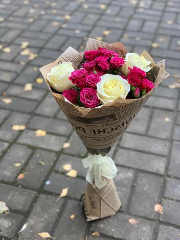 Букет цветов из: Розы в Савинский