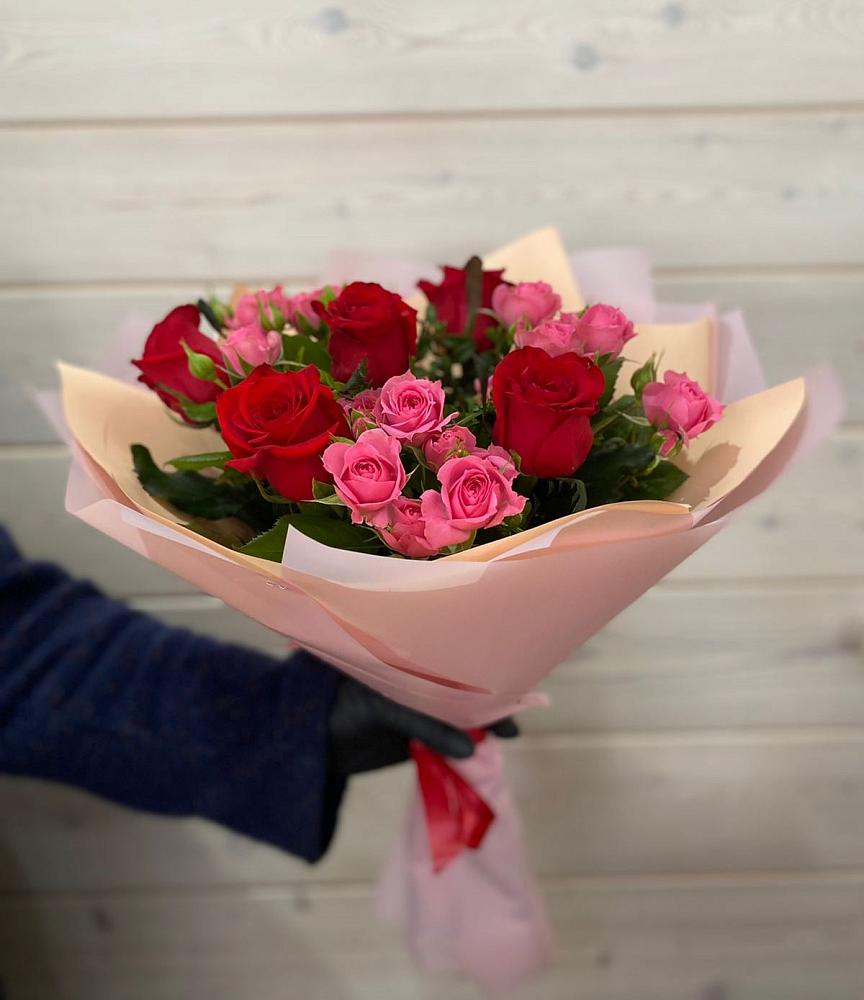 Букет цветов из: Розы в Савинский
