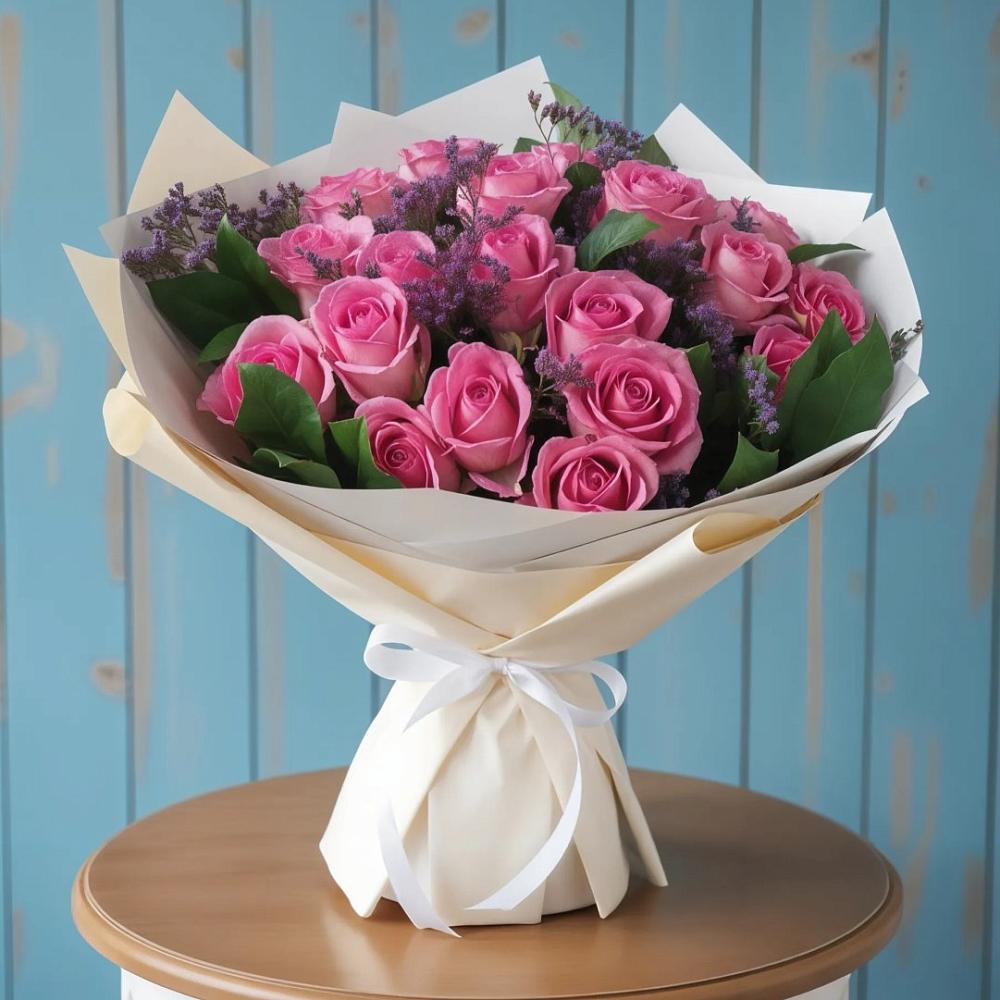 Букет цветов из: Розы в Савинский