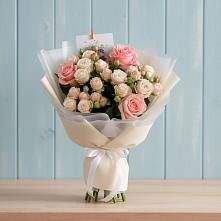 Букет цветов из:  Розы в Савинский