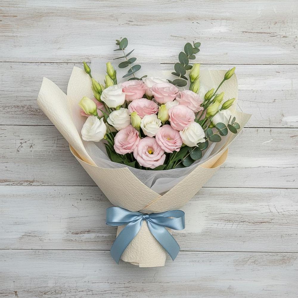 Букет цветов из: Лизиантусы в Савинский